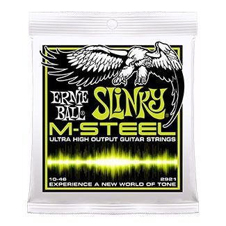 Ernie Ball P02921 M-Steel Regular Slinky 0.10 - 0.46 Elektro Gitar Teli