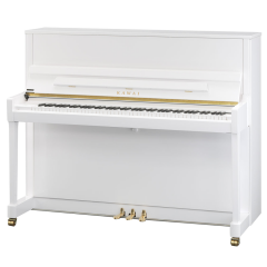 KAWAI K-300 WH/P  122 CM Parlak Beyaz Duvar Piyanosu