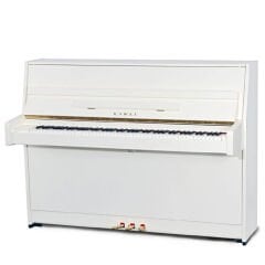 KAWAI K-15E WH/P Parlak Beyaz 110 CM Duvar Piyanosu