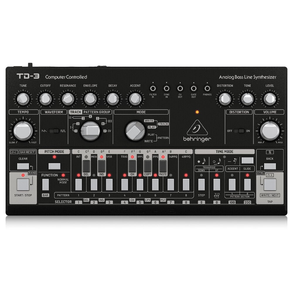 BEHRINGER TD-3-BK Analog Bass Line Synthesizer (Siyah)
