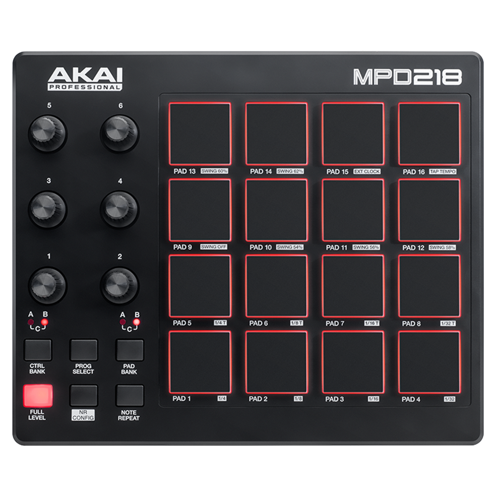 AKAI MPD218 USB Drum Pad Kontrol Cihazı