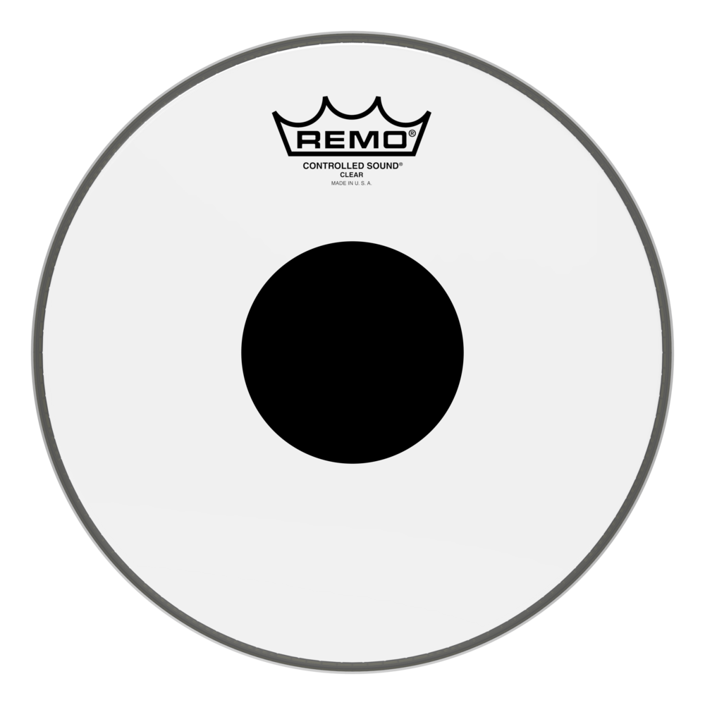 REMO CS-0310-10- Controlled Sound® Şeffaf Top Black Dot™ 10'' Davul Derisi