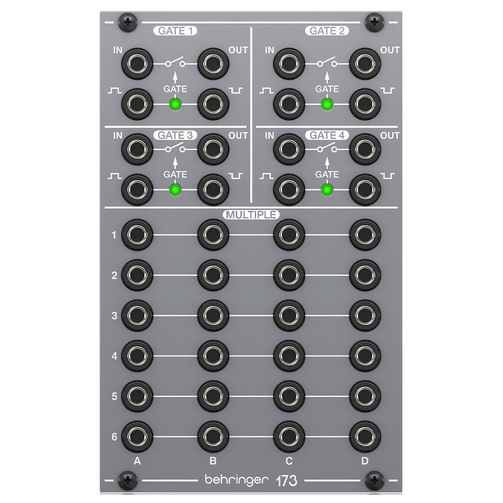 BEHRINGER Eurorack için Efsanevi Analog Dörtlü Kapı ve Çoklu Modül