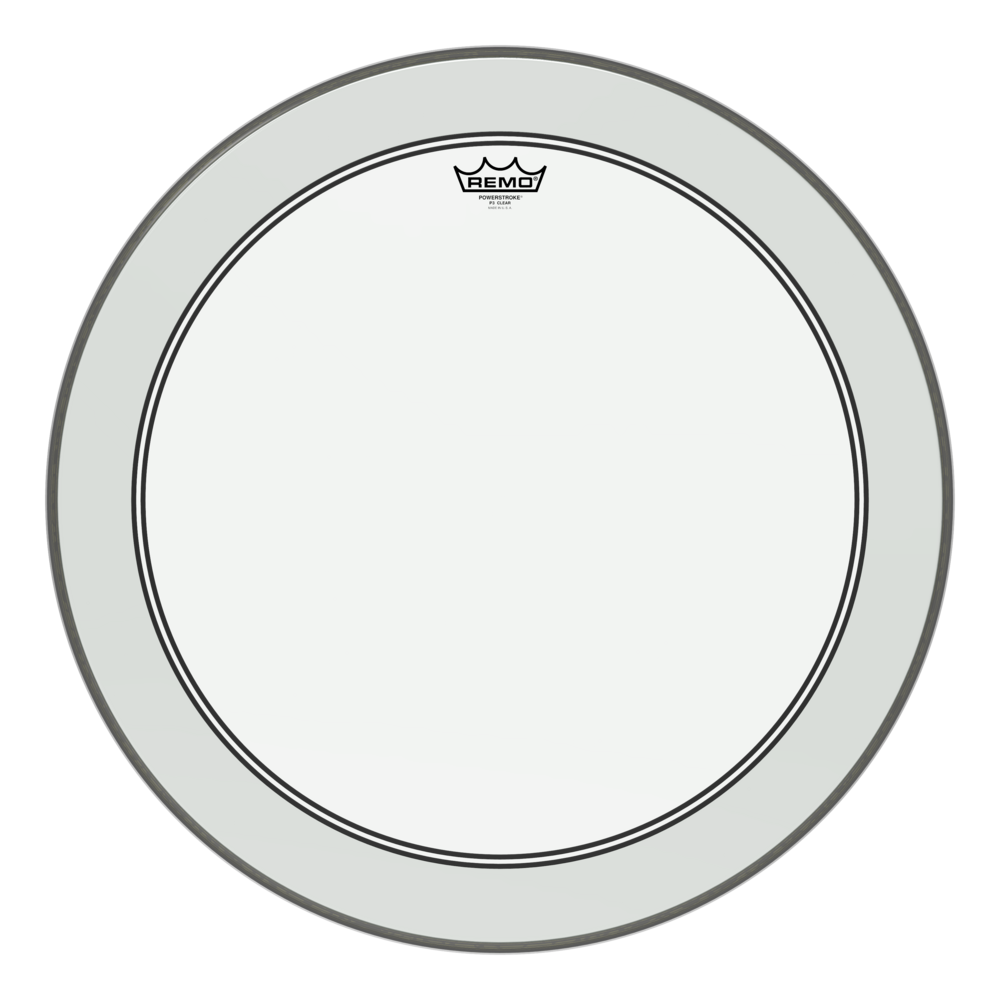 REMO P3-1324-C2- Powerstroke® P3 Şeffaf 24'' Bas Davul Derisi