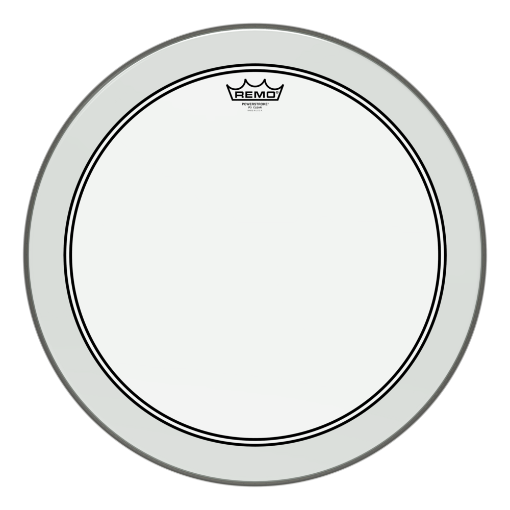 REMO P3-1318-C2- Powerstroke® P3 Şeffaf 18'' Bas Davul Derisi