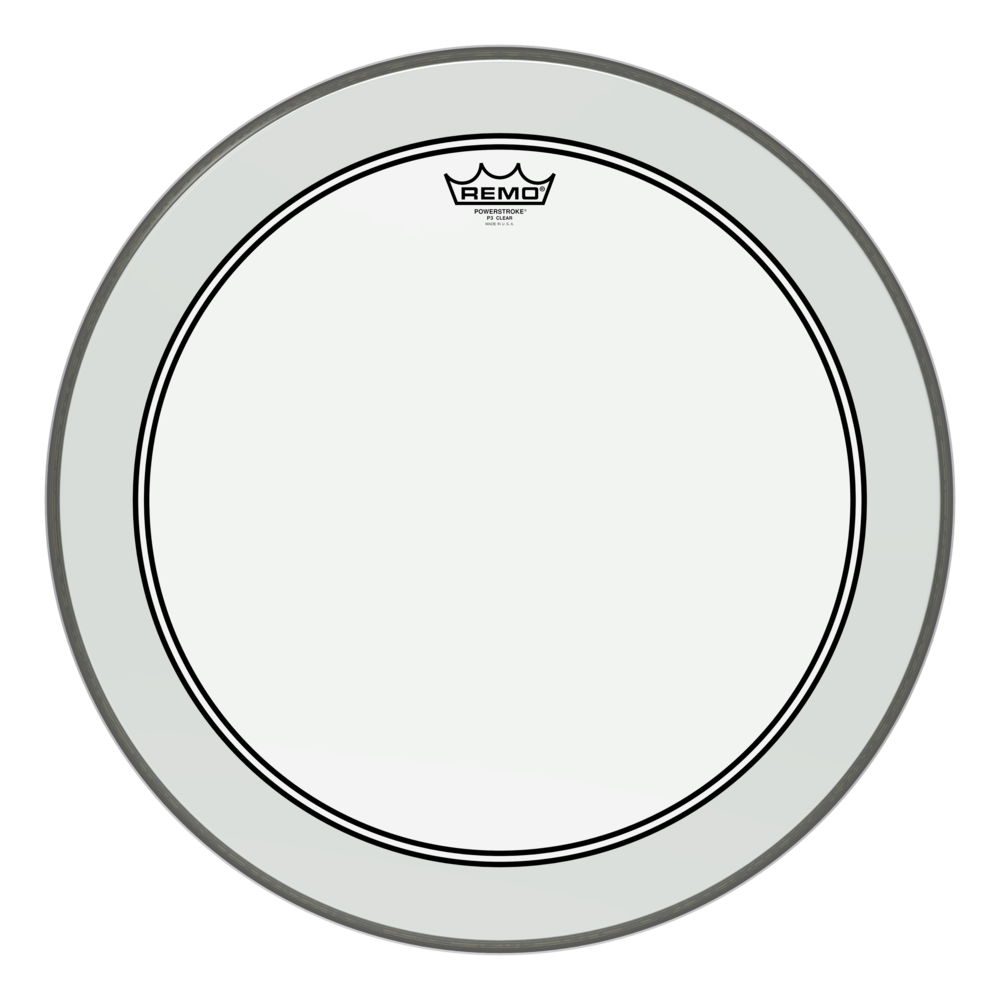 REMO P3-1322-C2- Powerstroke® P3 Şeffaf 22'' Bas Davul Derisi