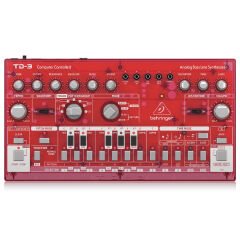BEHRINGER TD-3-SB Analog Bass Line Synthesizer (Transparan Kırmızı)