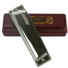 EAST TOP T10 Harmonica Paslanmaz Çelik Gövde / 10 Delikli / Gümüş Renk Mızıka