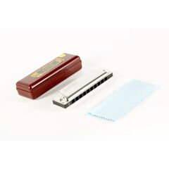 EAST TOP T10 Harmonica Paslanmaz Çelik Gövde / 10 Delikli / Gümüş Renk Mızıka