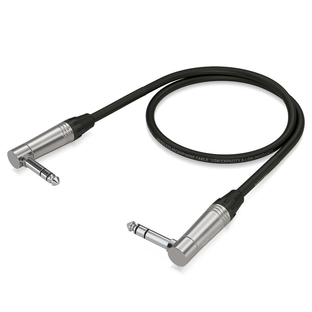BEHRINGER Gold Performance 0,60 m (2 ft) 1/4'' TRS Sağ Açılı Konnektörlü Enstrüman Patch Kablosu