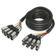 BEHRINGER Gold Performance 5 m (16,4 ft) XLR Konnektörlü 8 Yönlü Çok Çekirdekli Kablo