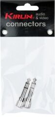 KIRLIN 1/4'' TRS M - 3.5mm TRS F, 2li Nickel Kaplı Dönüştürücü
