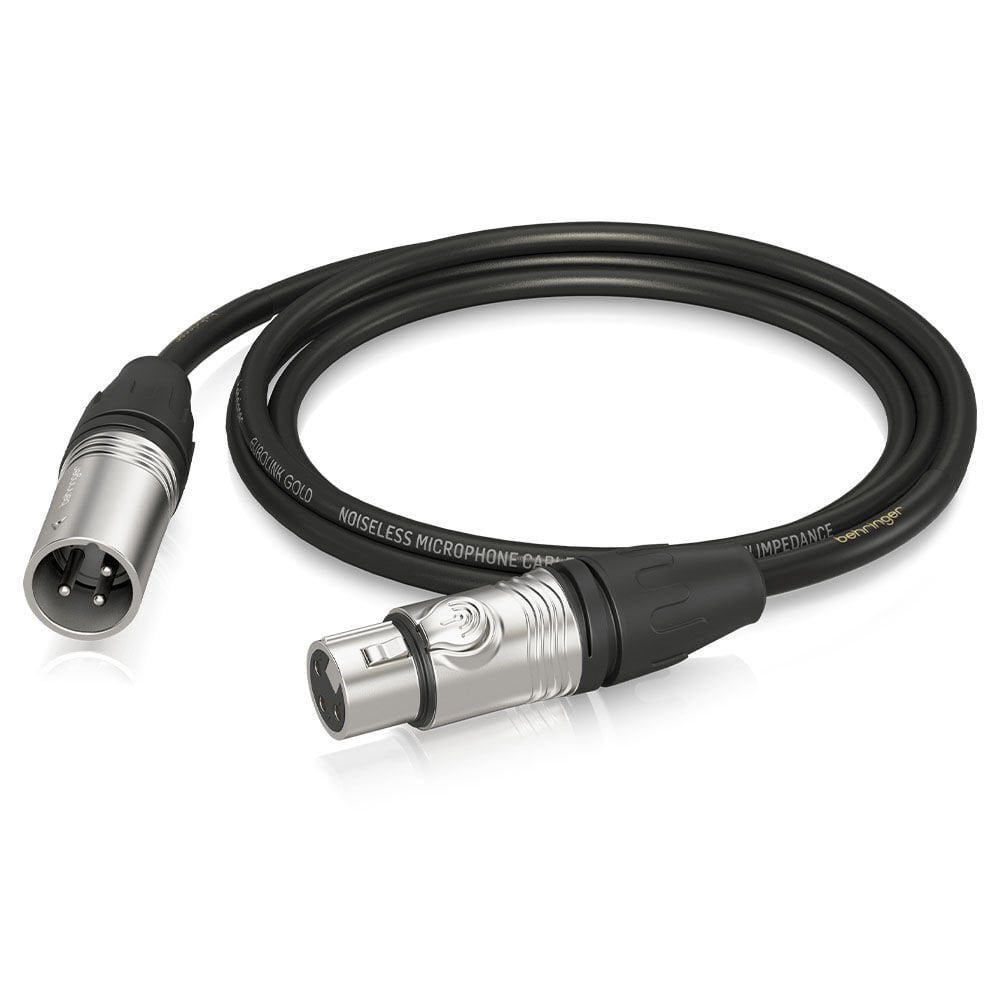 BEHRINGER Altın Performanslı 1,5 m (5 ft) XLR Konnektörlü Mikrofon Kablosu
