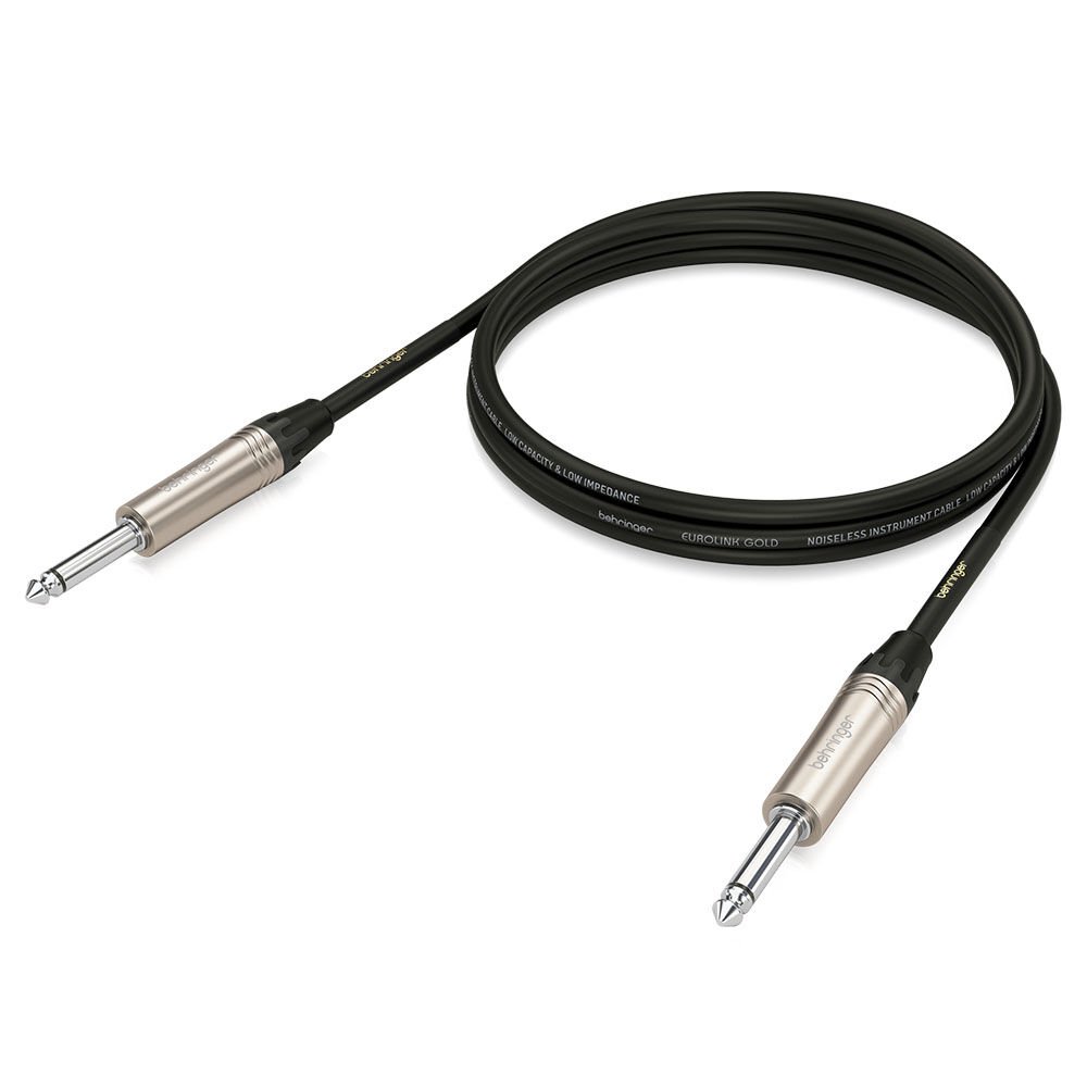 BEHRINGER 1/4'' TS Konnektörlü Gold Performance 1,5 m (5 ft) Enstrüman Kablosu