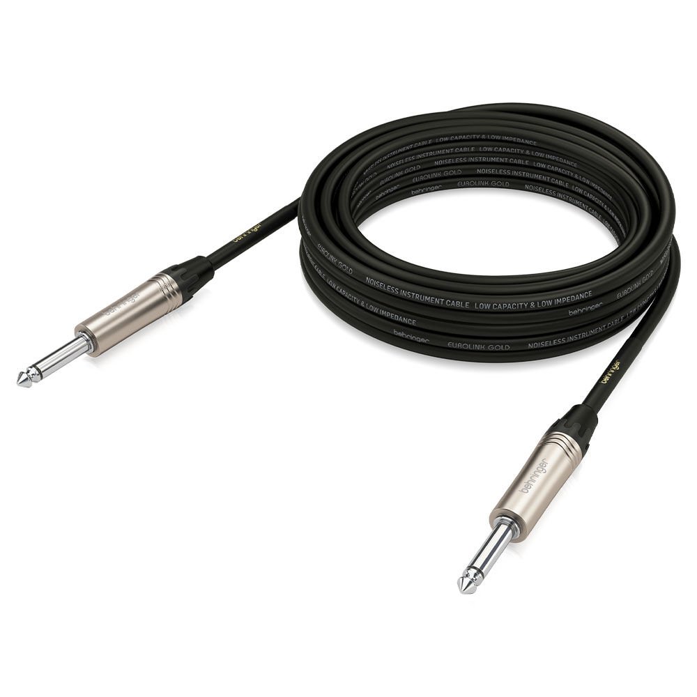 BEHRINGER Gold Performance 6 m (19,7 ft) 1/4'' TS Konnektörlü Enstrüman Kablosu