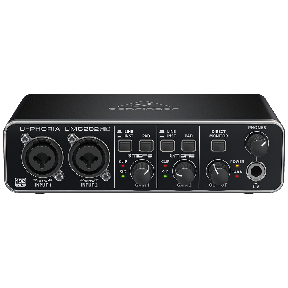 BEHRINGER UMC202HD - 2x2, 24-Bit/192kHz USB Ses Kartı