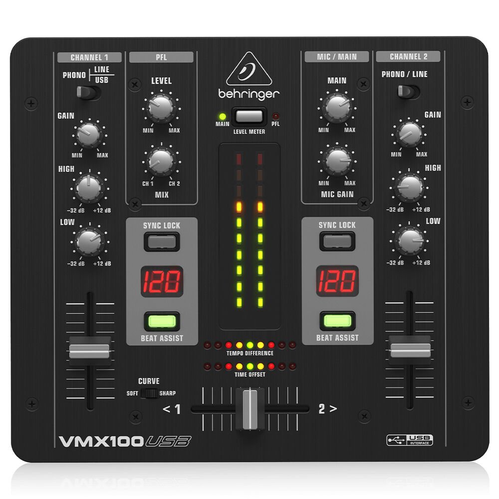 BEHRINGER Pro Mixer VMX100USB USB Dj Mikseri
