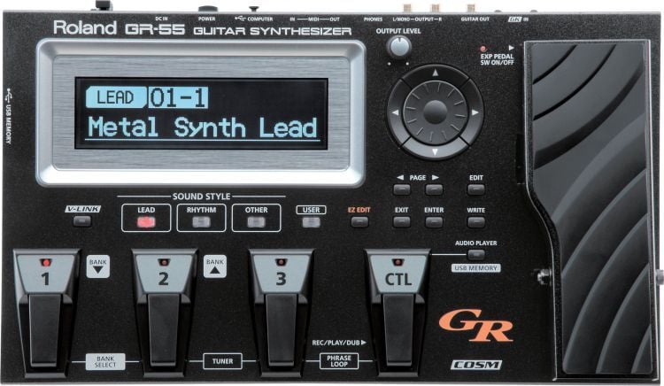 ROLAND GR-55S-BK Gitar Synthesizer - GK3 Manyetik Setsiz