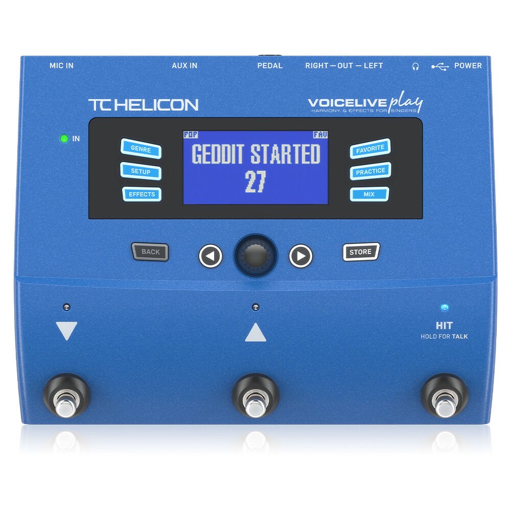 TC Helicon VOICELIVE PLAY 3-Button Vocal Effects Stompbox with Looping