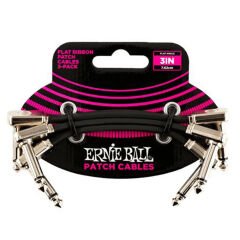 ERNIE BALL P06220 - 3'' (7.5cm) Flat Ribbon Patch Kablosu (3lü Paket)Kablo