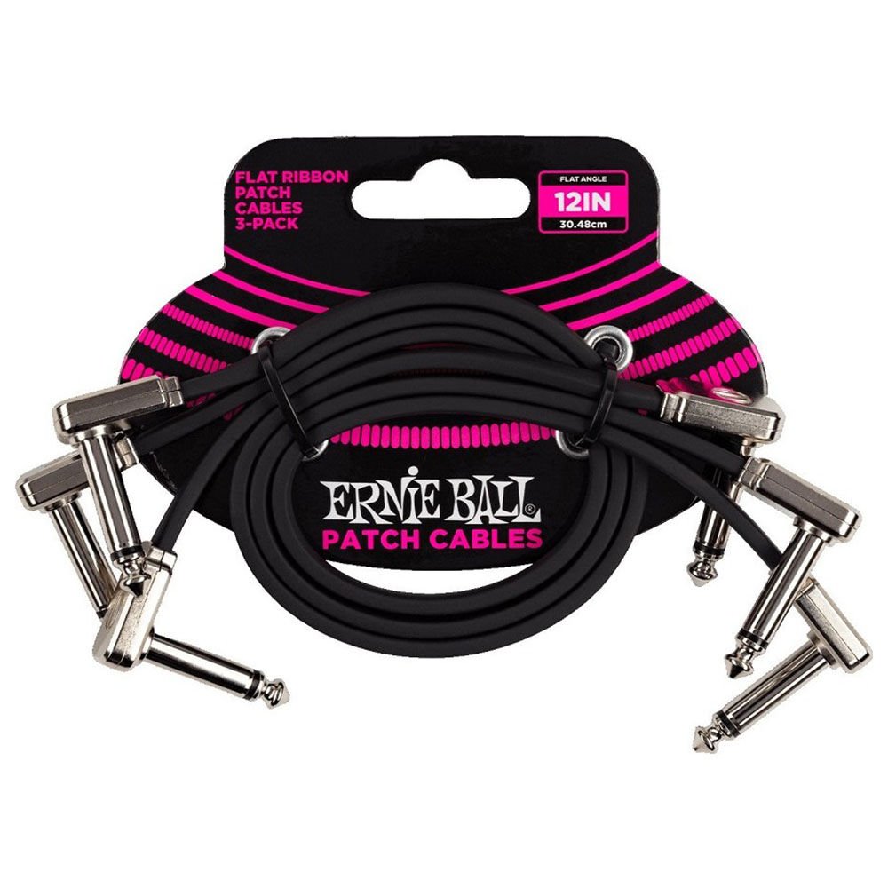 ERNIE BALL P06222 - 12'' (30cm) Flat Ribbon Patch Kablosu