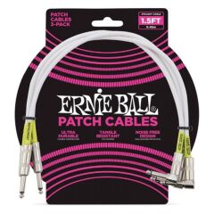 ERNIE BALL P06056 Beyaz 1,5 ft 3lü Patch Kablo