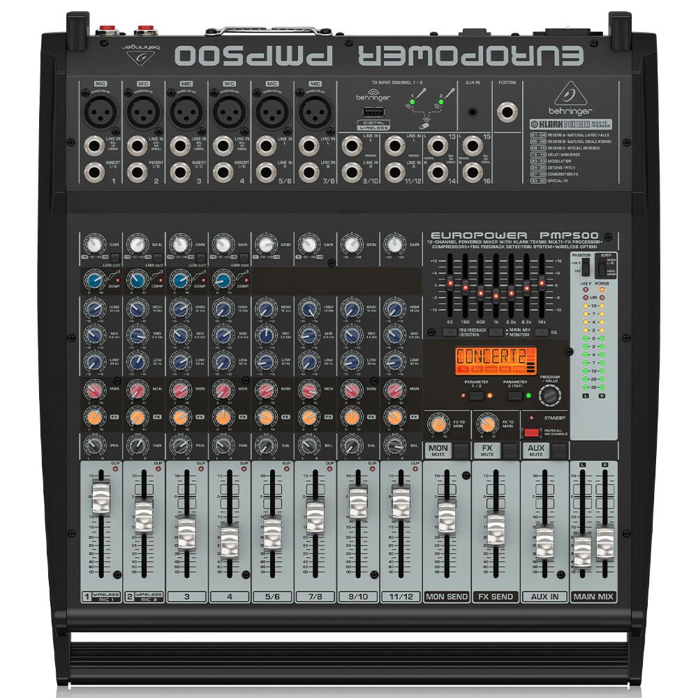 BEHRINGER PMP500 Europower 500 Watt 12 Kanal Power Mixer