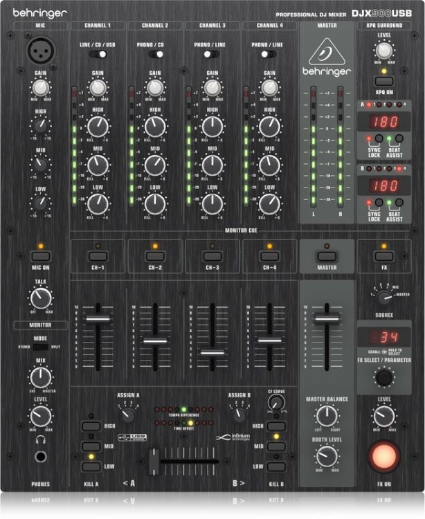 BEHRINGER Pro Mixer DJX900USB 5 Kanallı USB Dj Mikser