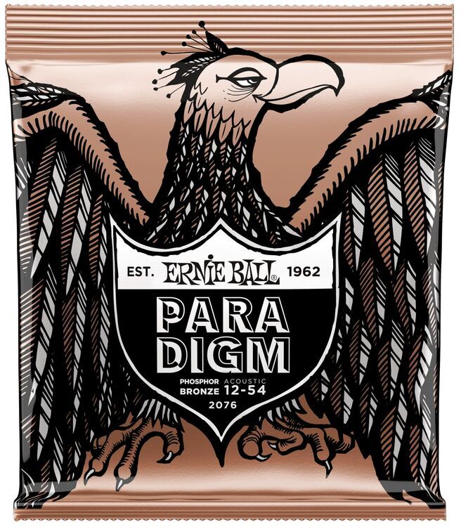 ERNIE BALL P02076 Paradigm Medium Light Fosfor Bronz 12-54 Akustik Gitar Tel Seti