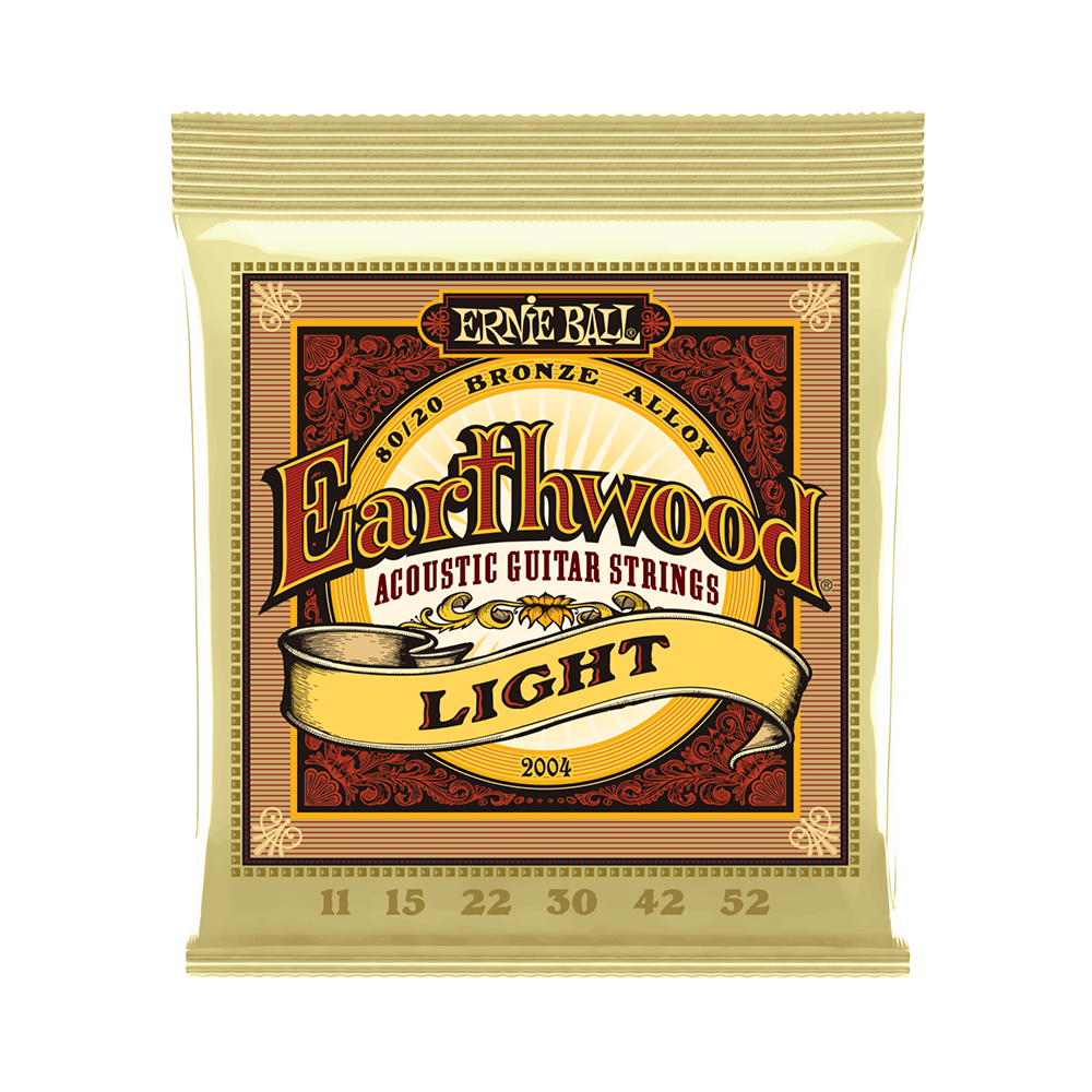 Ernie Ball P02004  Earthwood Light 80/20 Bronze 0.11 - 0.52 Akustik Gitar Teli